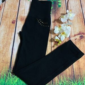 AURA BOREALIS WOMEN TUMMY CONTROL BLACK LEGGING